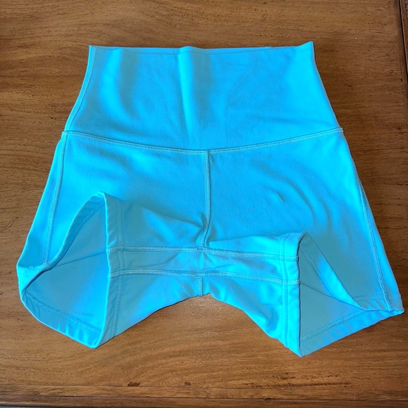 Cyan Blue Lululemon Align 4” Shorts - Picture 3 of 5